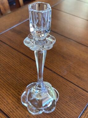 Nachtmann Crystal Petal Candle Holder Made In Germany Candlestick Holder Vintage